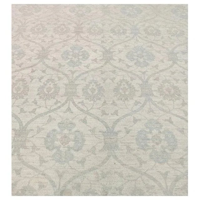 Handwoven Oushak Style Area Rug 8’10” X 12’2″ For Sale In Dallas - Image 6 of 12