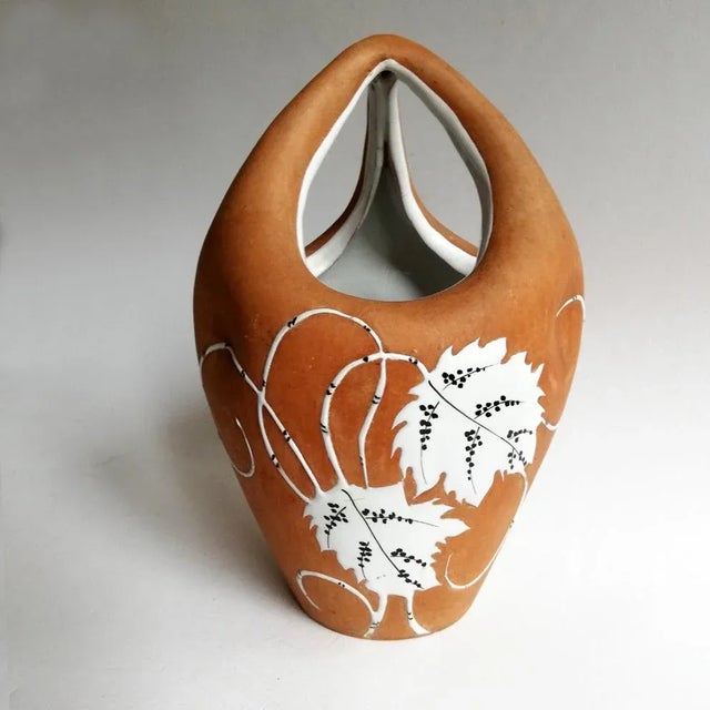 1920s Vintage Italian Ceramic Vase by Ferruccio Palazzi for Fiamma Roma For Sale - Image 5 of 5