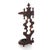 Antique Rococo Walnut Umbrella Stand With Cast Iron Tray C1890 For Sale - Image 4 of 10