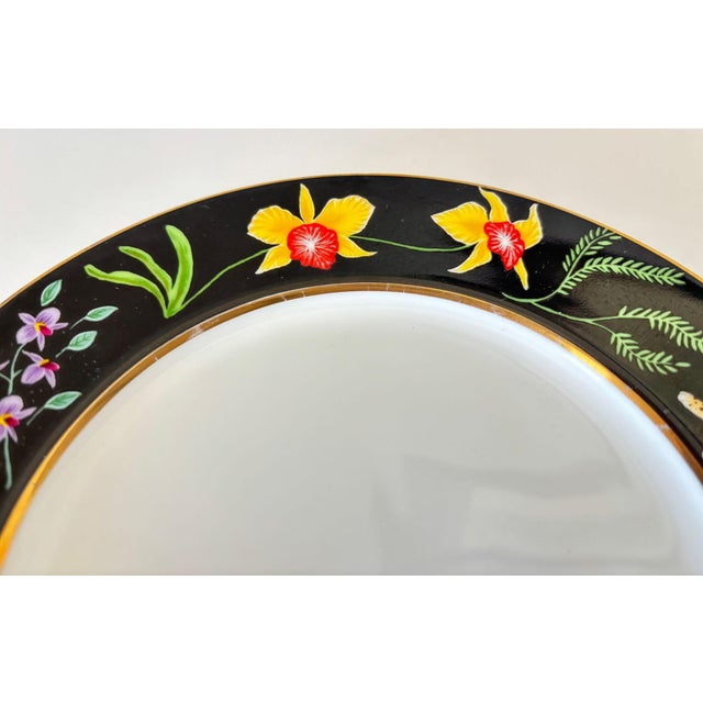 Lynn Chase “Jaguar Jungle” Porcelain Plates Set of 2 Animal Border With 24k Rim For Sale In Palm Springs - Image 6 of 11