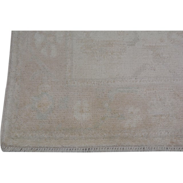 Moroccan Oushak Hand Knotted Wool Rug, 2'6x9'7'' For Sale - Image 3 of 5