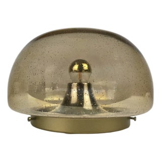 Italian Space Age Bubble Glass Ceiling Light, 1970s For Sale