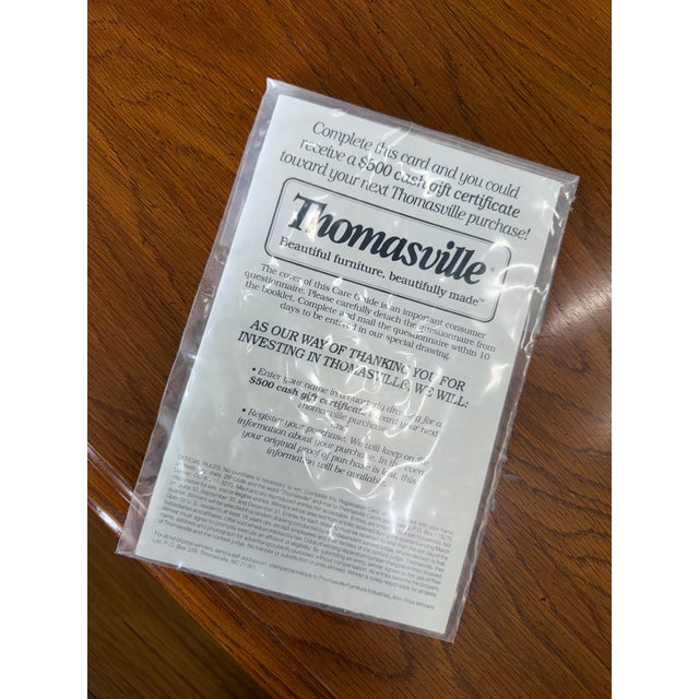 Elevate your bedroom with these elegant Thomasville nightstands, a perfect blend of classic craftsmanship and modern...