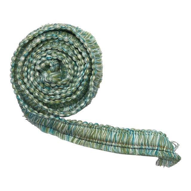 Samuel & Sons Blue, Green & White Trim- 2 Yards For Sale