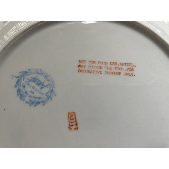 Vintage Botanical Porcelain Plates Decorative Flowers For Sale In Philadelphia - Image 6 of 11
