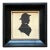 Vintage Silhouette Portrait in Black Frame For Sale