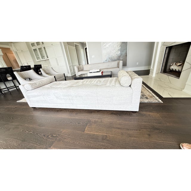 2020s Baker Paris Chaise Lounge (Modern Stitch) by Thomas Pheasant For Sale - Image 5 of 8