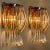 Murano Glass and Gilt Brass Sconces in the style of Venini, Italy, 1970s, Set of 2 For Sale - Image 3 of 10