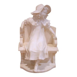19th Century Italian Marble Figure of Young Girl in the Manner of Fiaschi For Sale