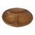 Vintage Divided Wooden Nut Bowl For Sale