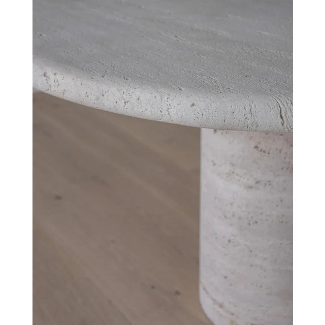 Small Table in Ronde Travertine For Sale - Image 6 of 9