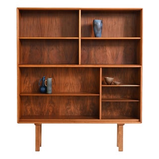 Scandinavian Walnut Bookcase, 1960s For Sale