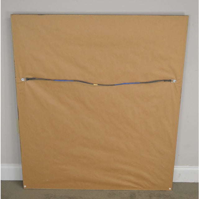 Regency Style Distressed Black & Gold Frame Rectangular Beveled Mirrors - a Pair For Sale In Philadelphia - Image 6 of 13