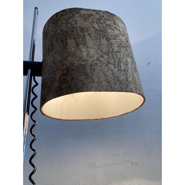 Staff Floor Lamp with Cork Shade, 1970s For Sale - Image 11 of 18