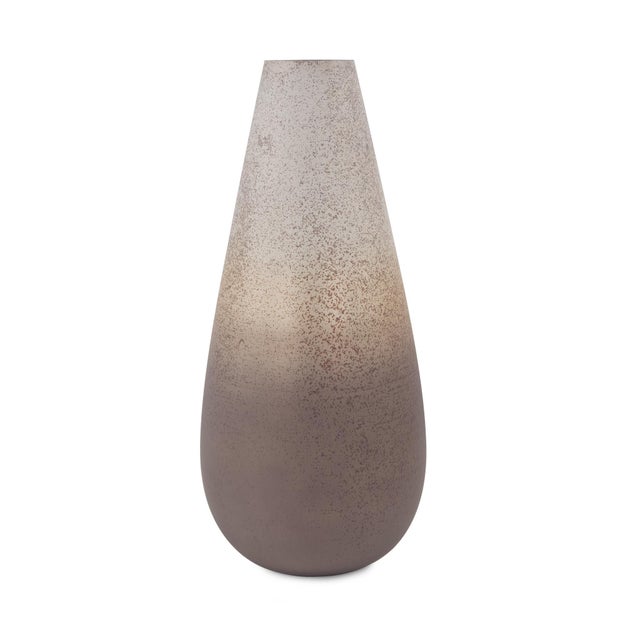 Contemporary Alana Ombre Glass Vase- Short For Sale - Image 3 of 9