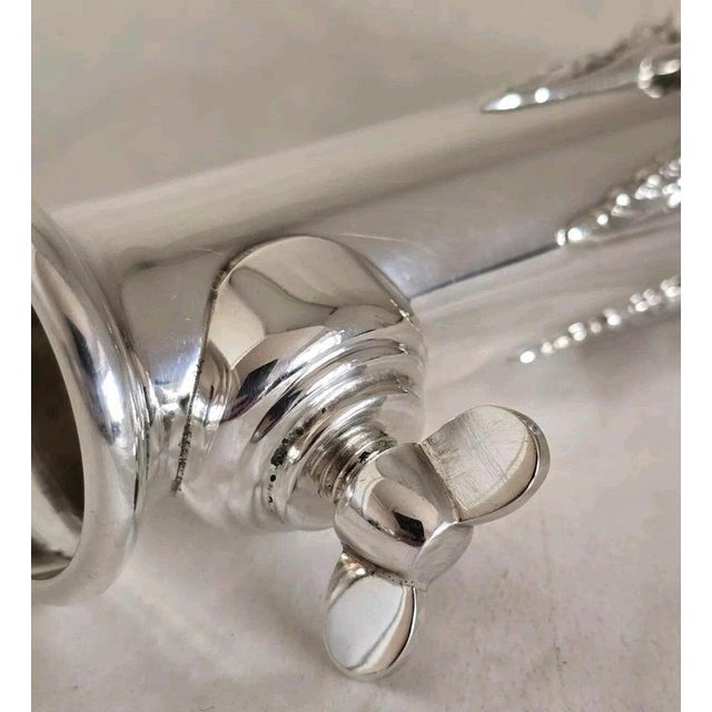 Sterling Silver Pierced Posy Holder by Hugh Crawshaw, Sheffield, 2004 For Sale - Image 6 of 18