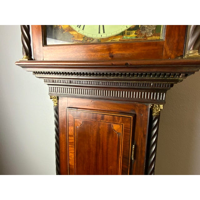 Burnt Umber Thomas Yuill Tall Case Clock For Sale - Image 8 of 12