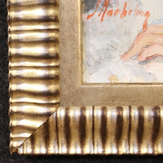 French Artist, Female Nude, 1950, Oil on Canvas For Sale - Image 7 of 13