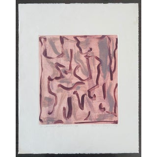 Melissa Meyer, Female American Abstract Expressionist Artist Color Monoprint Melissa Meyer, 1992 For Sale