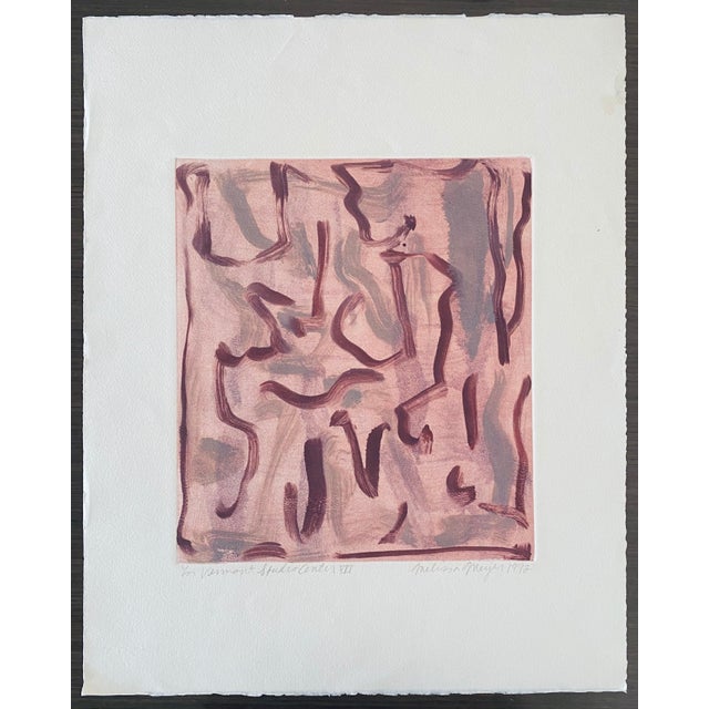 Melissa Meyer, Female American Abstract Expressionist Artist Color Monoprint Melissa Meyer, 1992 For Sale