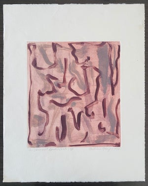 Melissa Meyer, Female American Abstract Expressionist Artist Color Monoprint Melissa Meyer, 1992