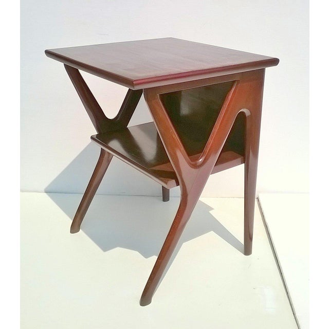 Large Italian Beech Console Table by De Baggis, 1951 For Sale - Image 4 of 4