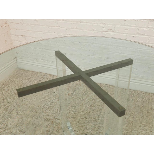 Mid 20th Century Styled After Philippe Jean French Style Mid-Century Modern Lucite Style Table For Sale In Los Angeles - Image 6 of 12