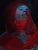 Spectre by Andrew Cadima | Oil on Board Portrait of a person with abstract colors. For Sale