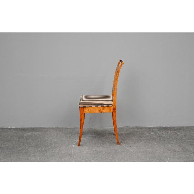 19th Century Biedermeier Chairs in Birch, Set of 6 For Sale - Image 9 of 18