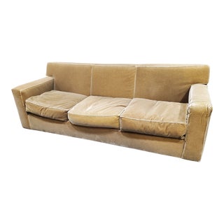 1990s Three-Seat Mohair Sofa, in the Style of Jean-Michel Frank For Sale