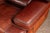 Pair of Mid 20th Century Italian-Inspired Leather Lounge Chairs in Red For Sale - Image 12 of 16