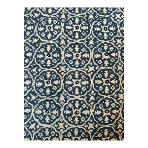 China Seas Nitik II Blue Cotton Linen Blend Fabric 8 Yards