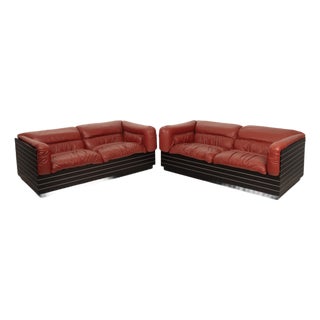 Strato Sofas by Giovanni Offredi for Saporiti, 1970, Set of 2 For Sale