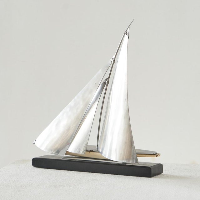 Art Deco Miniature Dragon Sailing Boat, 1950s For Sale - Image 4 of 11