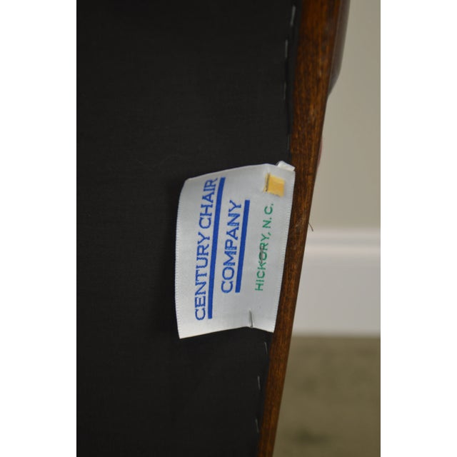 George III Chippendale Style Ball & Claw Foot Library Arm Chair by Century For Sale - Image 4 of 13