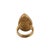Early 21st Century Pink Gemstone Gold Pear Ring, Size 5 For Sale - Image 5 of 7