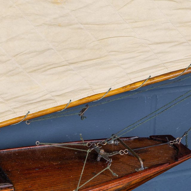 Vintage English Carved Hull Pond Yacht, 1930 For Sale - Image 16 of 18