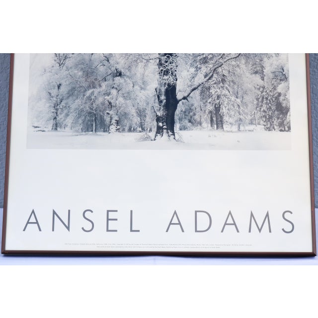 Metal 1948 Ansel Adams Oak Tree Snowstorm, Yosemite National Park Photograph Art Print For Sale - Image 7 of 18