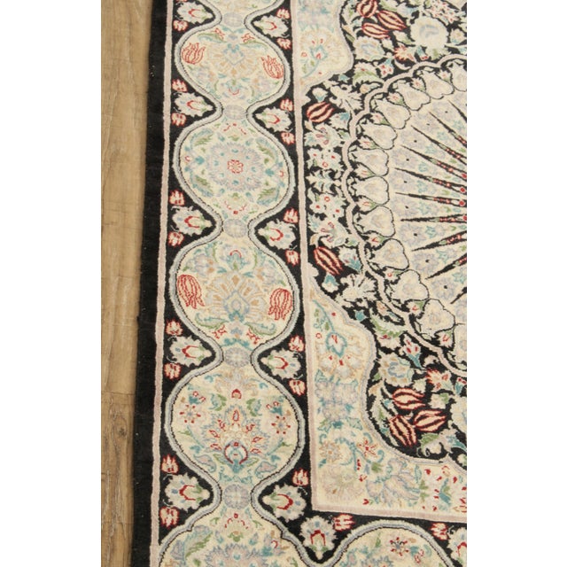 Textile Chinese Semi Antique 7'8 inch x 4'6 inch Wool Area Rug For Sale - Image 7 of 12