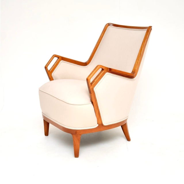 Vintage Swedish Elm Armchair, 1960s For Sale - Image 4 of 11