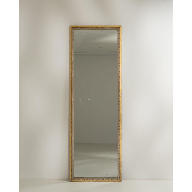 19th Century 19th Century France Louis XVI Gold Wood Full-length & Floor Mirrors For Sale - Image 5 of 7