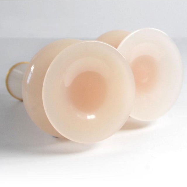 Pink Opaline Glass Vases from Nason, 1960s, Set of 2 For Sale - Image 6 of 10