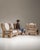 Pair of Brutalist Oak Upholstered Armchairs, Antique, France, Circa 1970 For Sale - Image 14 of 14