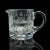 This is a vintage Queen Elizabeth II Coronation jug. An English, glass cordial serving pitcher, dating to the mid 20th...