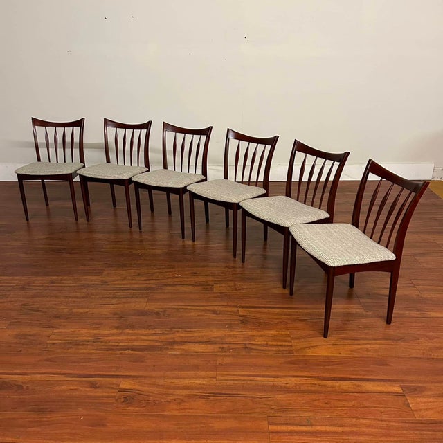 Greaves & Thomas Vintage Dining Chairs Newly Upholstered - Set of 6 For Sale In Seattle - Image 6 of 13