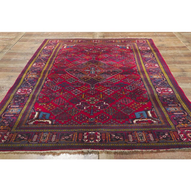 Textile Antique Persian Joshegan Rug - 05'04 x 09'01 For Sale - Image 7 of 9