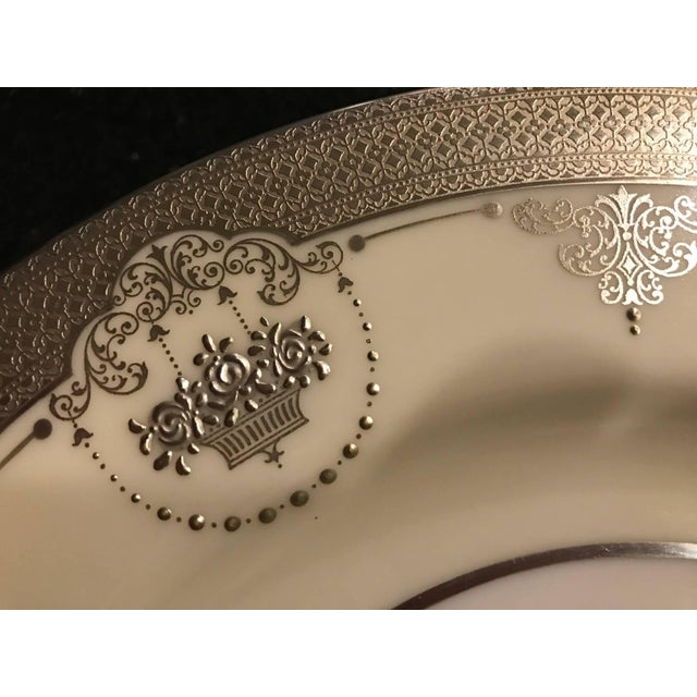 Set of Six Sterling Silver Overlay Service Dinner Plates For Sale In Philadelphia - Image 6 of 7