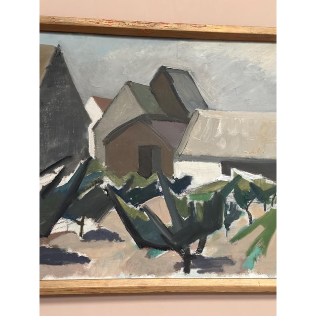 Viggo Djurberg, Village, 1950s, Oil on Canvas, Framed For Sale - Image 4 of 18