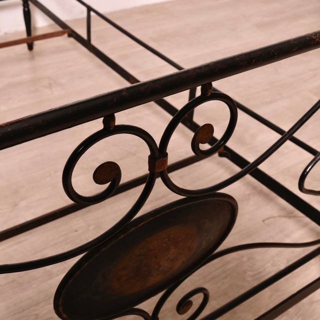 Vintage Wrought Iron Bed, Italy, 19th Century For Sale - Image 12 of 18