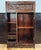Antique Early 20th C Asian Carved Rosewood Curio Cabinet For Sale - Image 4 of 11